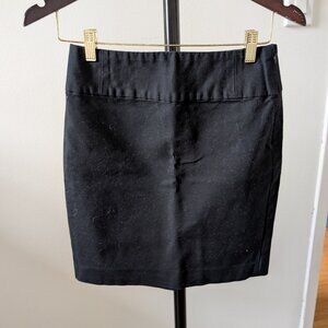 Black Banana Republic Cotton Pencil Skirt Size 2